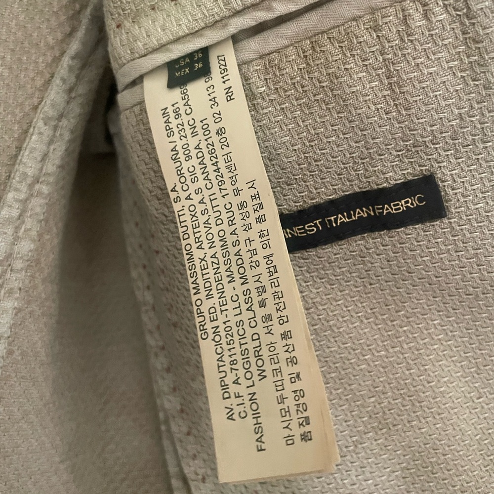 Massimo Dutti Elegant Beige Jacket - Picture 5 of 9